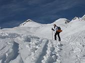 Salita invernale dalla Malga Polzone (1570 m.) al Passo del Pizzo di Petto (2200 m.) merc. 27 gennaiio 2010